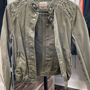 Highway Jeans Army Military Stud Jacket